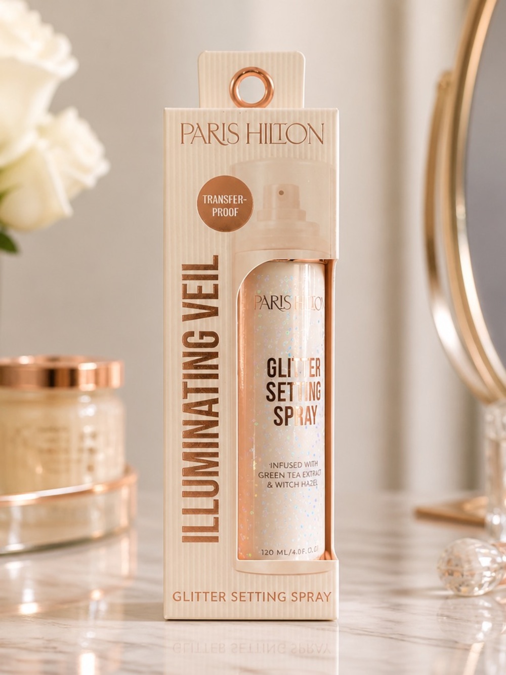 Paris Hilton Illuminating Veil Glitter Setting Spray 4.06 oz New
